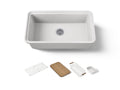 KOHLER K-36254-PC-0 Audrine By Studio Mcgee 33" Undermount Single-Bowl Workstation Kitchen Sink - White