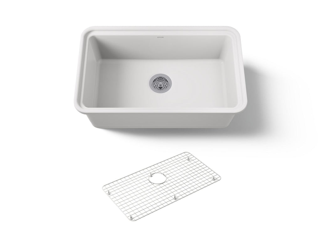 KOHLER K-36255-0 Audrine By Studio Mcgee 30" Undermount Single-Bowl Kitchen Sink - White