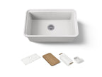KOHLER K-36255-PC-0 Audrine By Studio Mcgee 30" Undermount Single-Bowl Workstation Kitchen Sink - White
