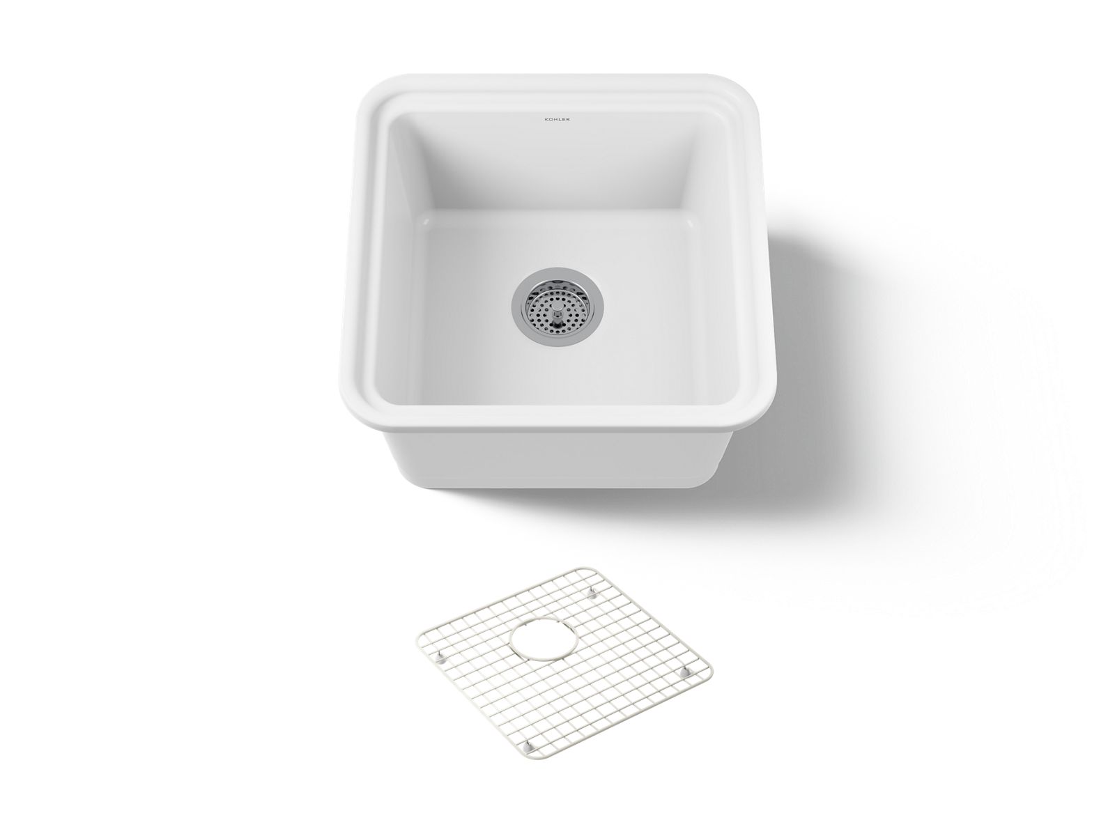 KOHLER Audrine 18-5/8" undermount bar sink in White - K-36259-0