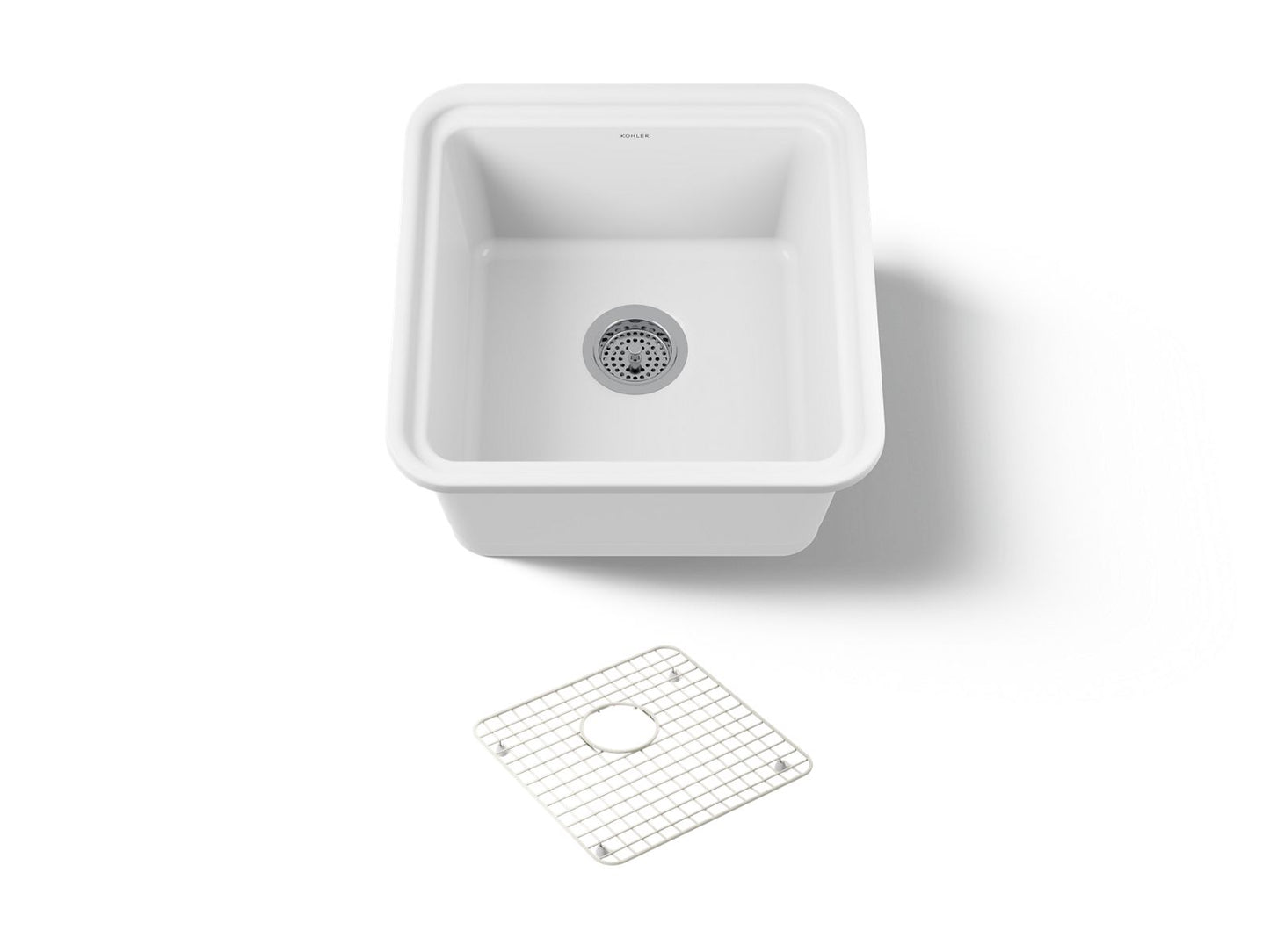 KOHLER K-36259-0 Audrine 18-5/8" undermount bar sink - White