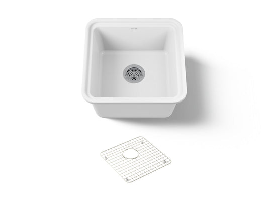 KOHLER K-36259-0 Audrine 18-5/8" undermount bar sink - White