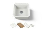 KOHLER K-36259-PC-NY Audrine By Studio Mcgee 18-5/8" Undermount Workstation Bar Sink - Dune