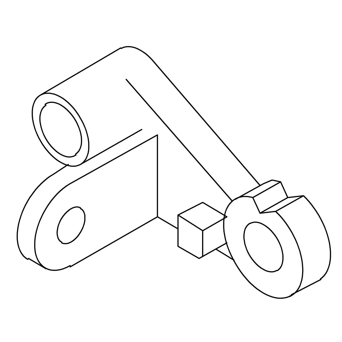 KOHLER Knee Lever, Lh - Rough Plate, K-36266-RP