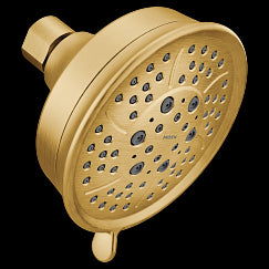 MOEN 3638EPBG-01  Four-Function 4-3/8" Diameter Spray Head Eco-Performance Showerhead In Brushed Gold