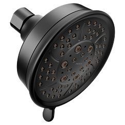 MOEN 3638EPBL Four-Function 4 3/8" Diameter Spray Head Eco-Performance Showerhead - Matte Black