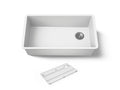 KOHLER K-36747-CM6 Billings 32-1/2" undermount single-bowl kitchen sink - Matte White