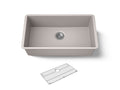 KOHLER K-36748-CM3 Billings 32-1/2" undermount single-bowl kitchen sink - Matte Taupe