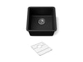 KOHLER K-36751-CM1 Billings 17-1/2" undermount bar sink - Matte Black