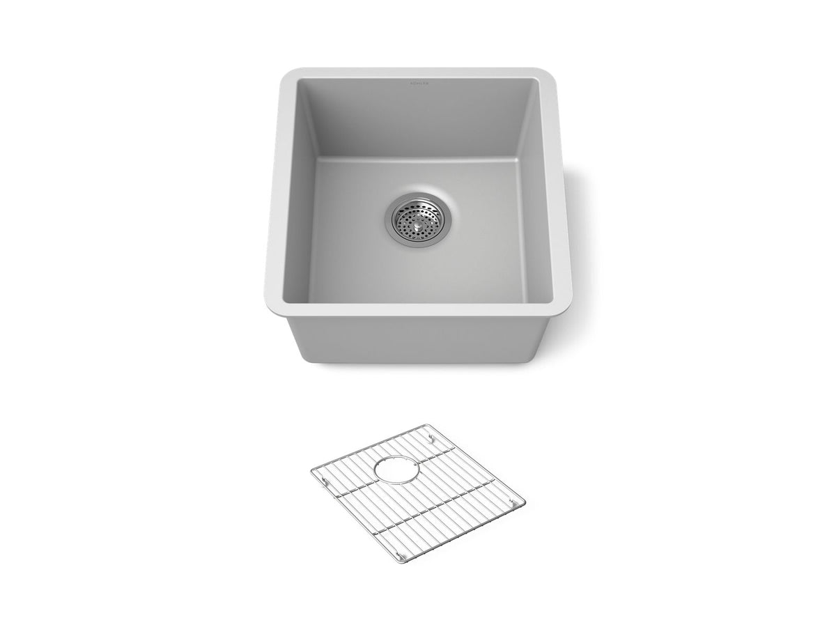 KOHLER K-36751-CM4 Billings 17-1/2" undermount bar sink - Matte Grey