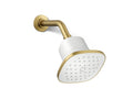 KOHLER K-37722-Y-2MB Cinq Square Single-Function Filtered Showerhead, 2.5 Gpm - Vibrant Brushed Moderne Brass
