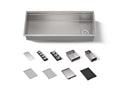 KOHLER K-37907-PAP-NA Synthos 45-3/4" Undermount Single-Bowl Workstation Kitchen Sink - Wood Composite Matte Black