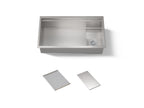 KOHLER K-37908-NA Synthos 33-3/4" Undermount Single-Bowl Kitchen Sink - Stainless Steel
