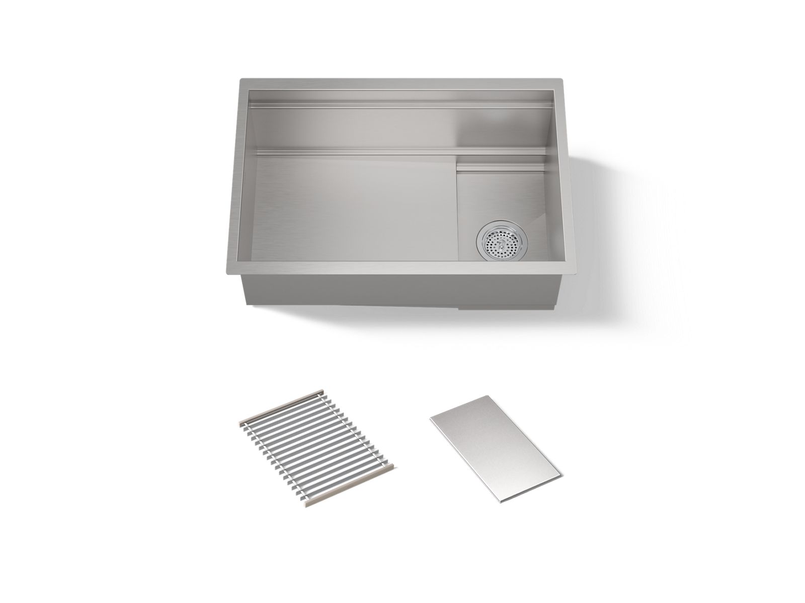 KOHLER K-37911-NA Synthos 27-3/4" undermount single-bowl kitchen sink - Stainless Steel
