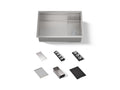 KOHLER K-37911-PAP-NA Synthos 27-3/4" Undermount Single-Bowl Workstation Kitchen Sink - Wood Composite Matte Black