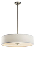 KICHLER 42122NI 24" 3 Light Convertible Pendant Brushed Nickel