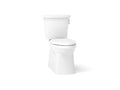 KOHLER K-3814-RA-0 Corbelle Two-Piece Elongated Toilet With Skirted Trapway, 1.28 Gpf - White