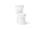 KOHLER K-3814-RA-0 Corbelle Two-Piece Elongated Toilet With Skirted Trapway, 1.28 Gpf - White