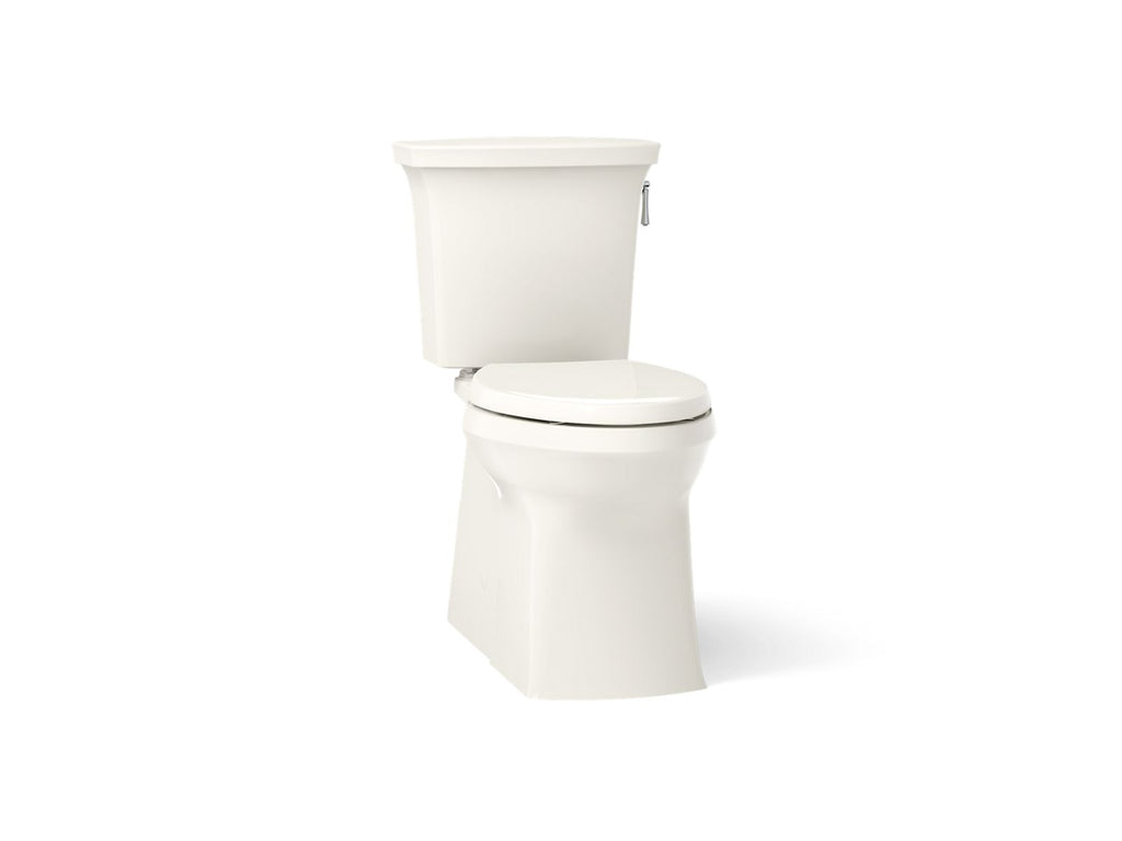 KOHLER K-3814-RA-96 Corbelle Two-Piece Elongated Toilet With Skirted Trapway, 1.28 Gpf - Biscuit