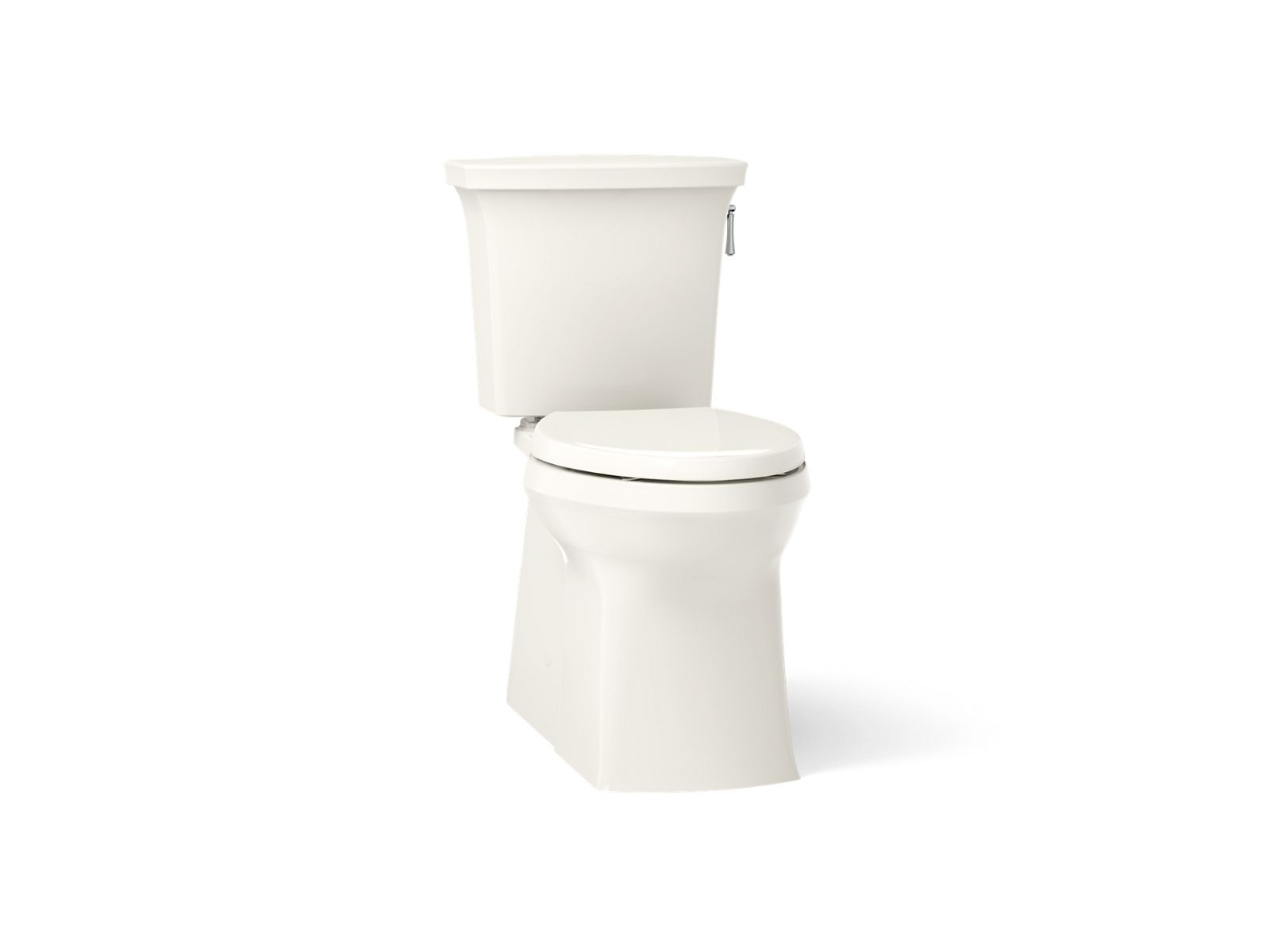 KOHLER K-3814-RA-96 Corbelle Two-Piece Elongated Toilet With Skirted Trapway, 1.28 Gpf - Biscuit