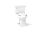 KOHLER K-33817-0 Memoirs Stately Continuousclean Two-Piece Elongated Toilet, 1.28 Gpf - White