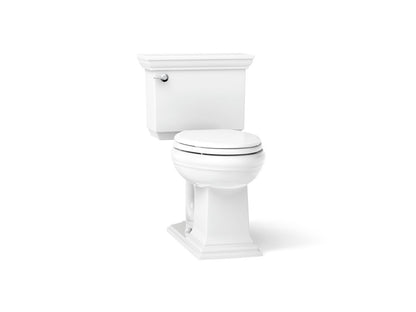KOHLER K-33817-0 Memoirs Stately ContinuousClean two-piece elongated toilet, 1.28 gpf - White