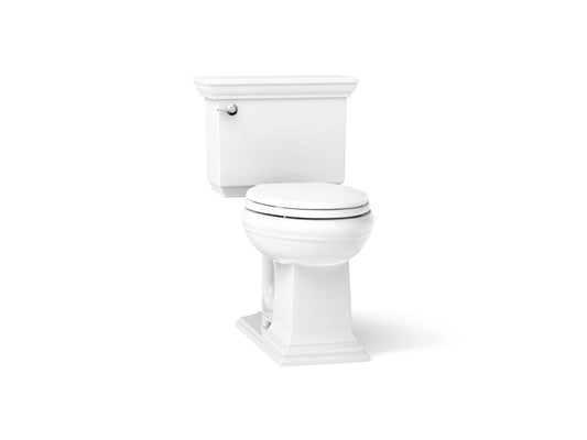KOHLER K-33817-0 Memoirs Stately ContinuousClean two-piece elongated toilet, 1.28 gpf - White