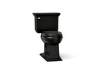 KOHLER K-3817-7 Memoirs Stately Two-Piece Elongated Toilet, 1.28 Gpf - Black Black