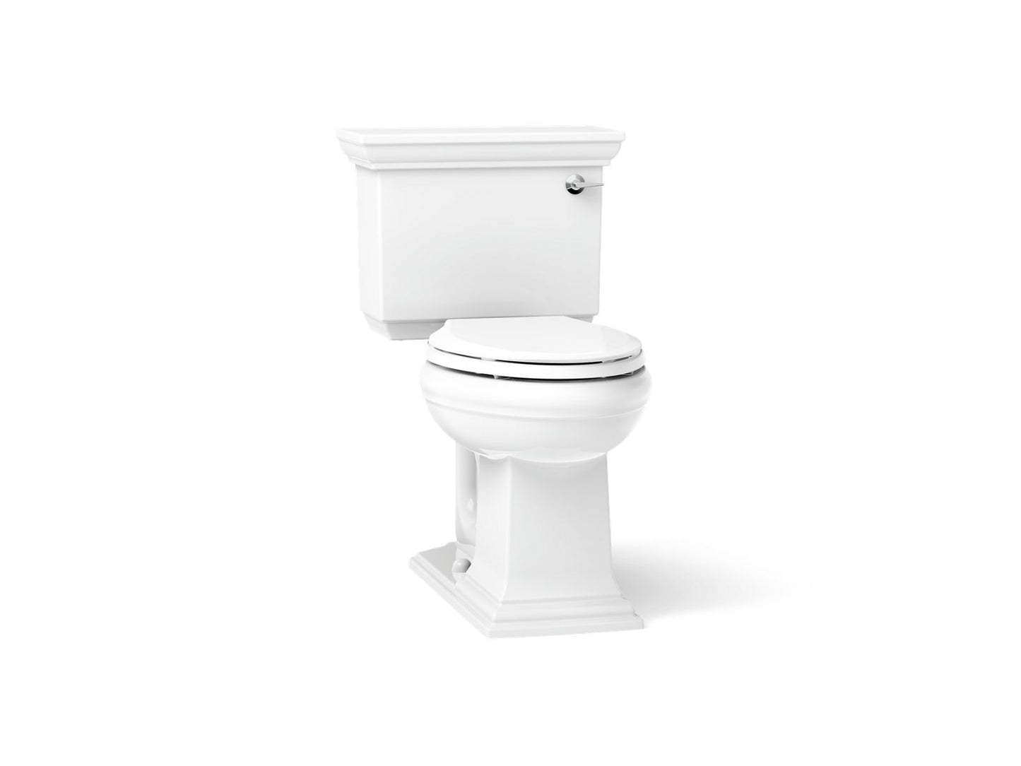 KOHLER K-3817-RA-0 Memoirs Stately Two-piece elongated toilet, 1.28 gpf - White