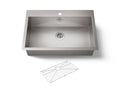 KOHLER K-3821-1-NA Vault 33" Top-/Undermount Single-Bowl Kitchen Sink - Stainless Steel