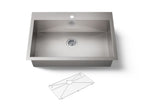 KOHLER K-3821-1-NA Vault 33" Top-/Undermount Single-Bowl Kitchen Sink - Stainless Steel