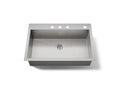 KOHLER K-3821-4-NA Vault 33" Top-/Undermount Single-Bowl Kitchen Sink - Stainless Steel