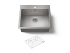 KOHLER K-3822-1-NA Vault 25" Top-/Undermount Single-Bowl Kitchen Sink - Stainless Steel