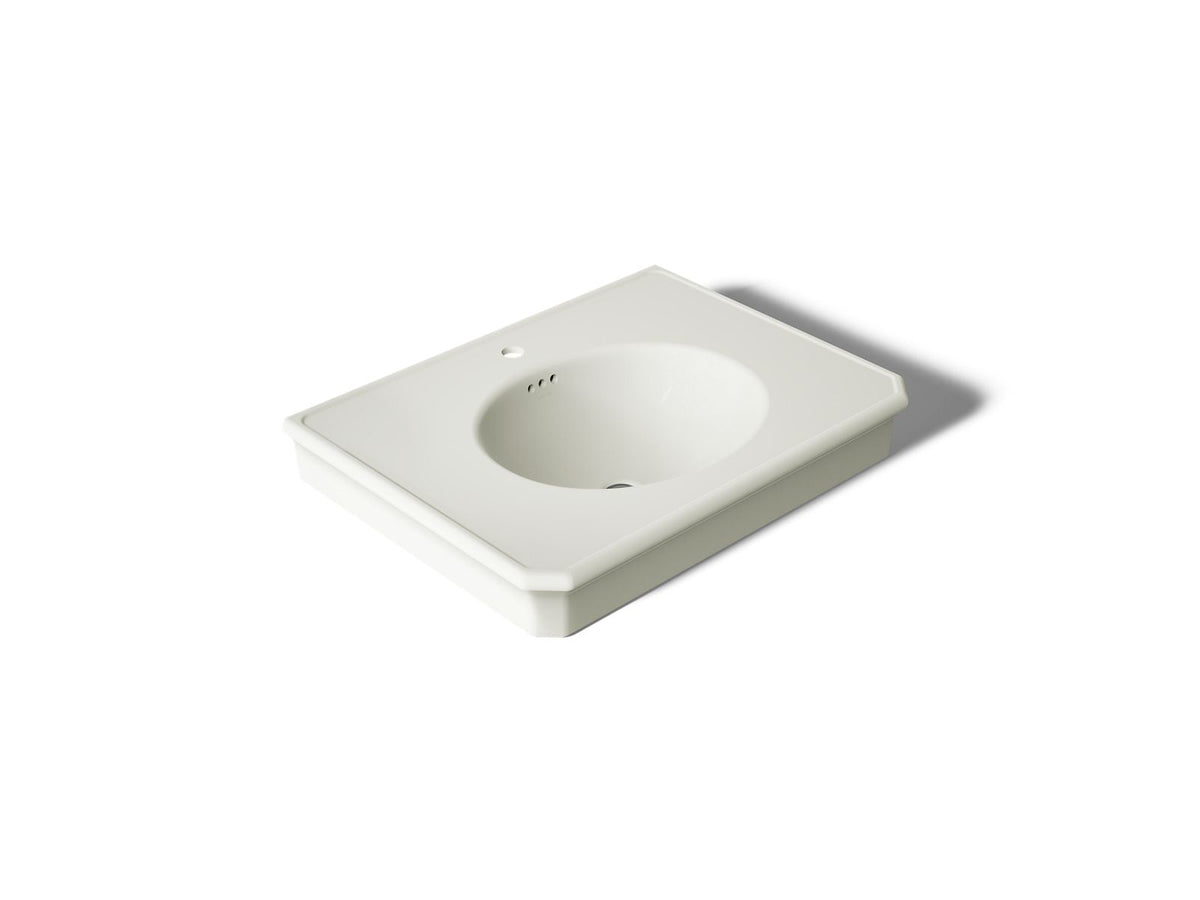 KOHLER K-38225-1-NY Claude By Studio Mcgee 30" Rectangular Pedestal/Console Table Bathroom Sink - Dune