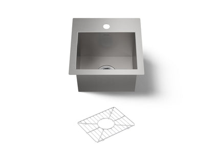KOHLER K-3840-1-NA Vault 15" top-/undermount bar sink - Stainless Steel