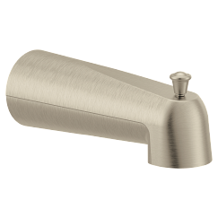 MOEN 3853BN 7" Tub Spout with 1/2" Slip Fit Connection From The Eva Collection (7"L X 2.5"W) - Brushed Nickel