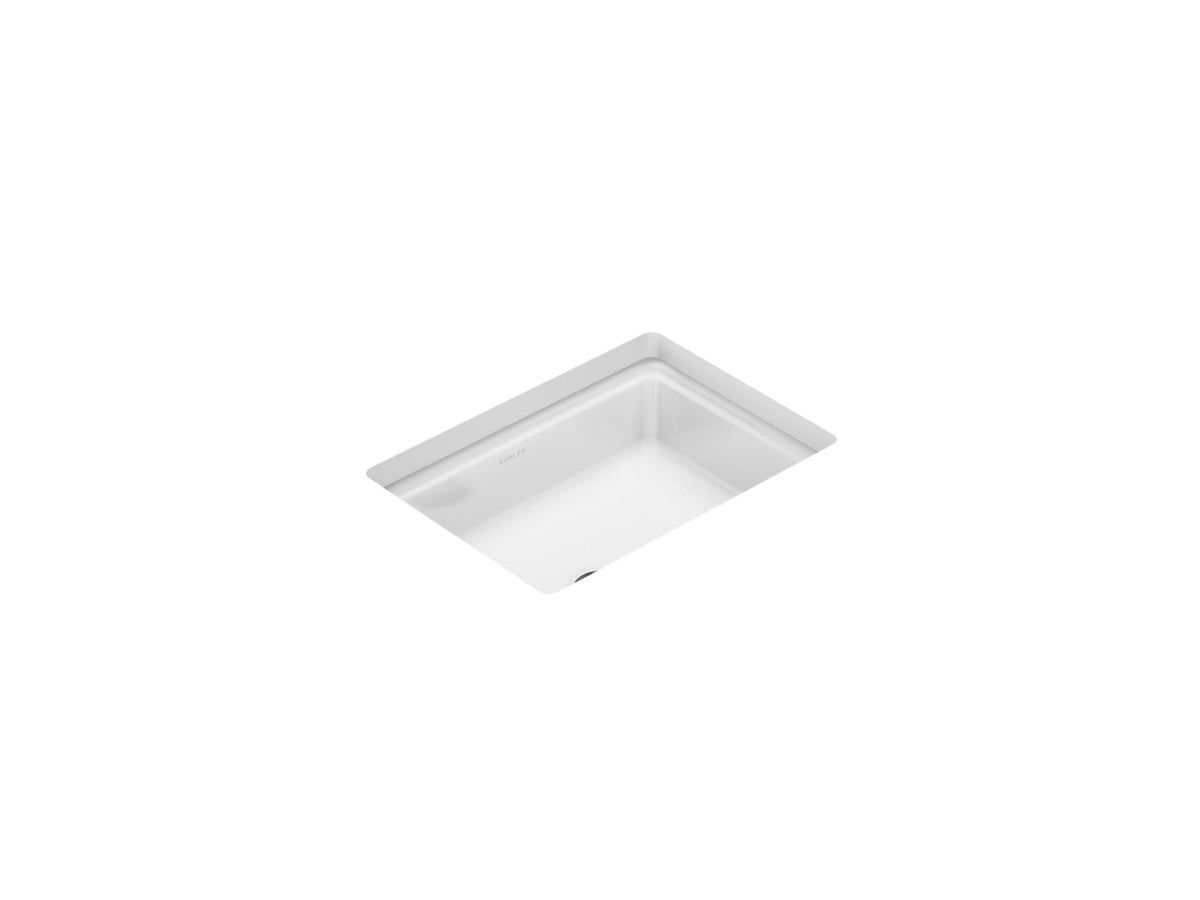 KOHLER K-38570-0 Claude By Studio Mcgee 16-9/16" Rectangular Undermount Bathroom Sink - White