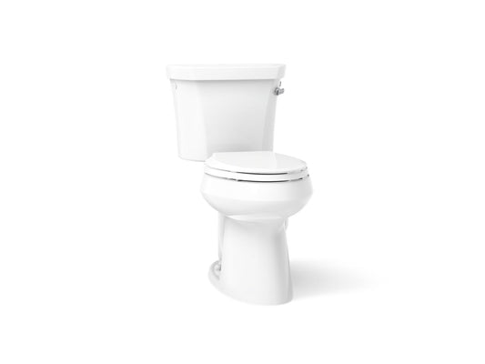 KOHLER K-3889-RA-0 Highline Two-piece elongated toilet, 1.28 gpf - White