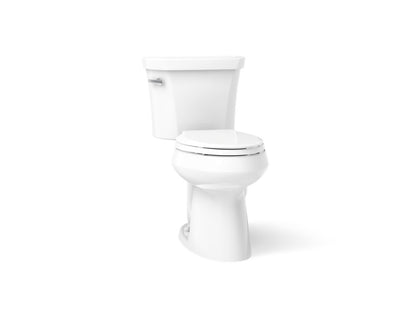 KOHLER K-3889-T-0 Highline Two-piece elongated toilet, 1.28 gpf - White