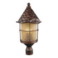 ELK SHOWROOM 389-AC Rustica 26'' High 3-Light Outdoor Post Light - Antique Copper