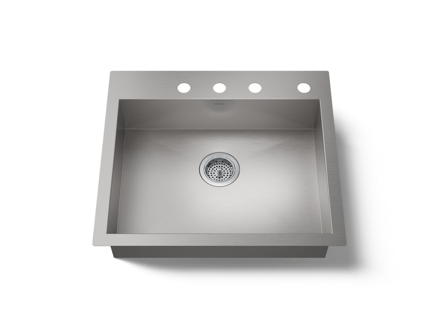 KOHLER K-3894-NA Vault 24" undermount single-bowl kitchen sink - Stainless Steel