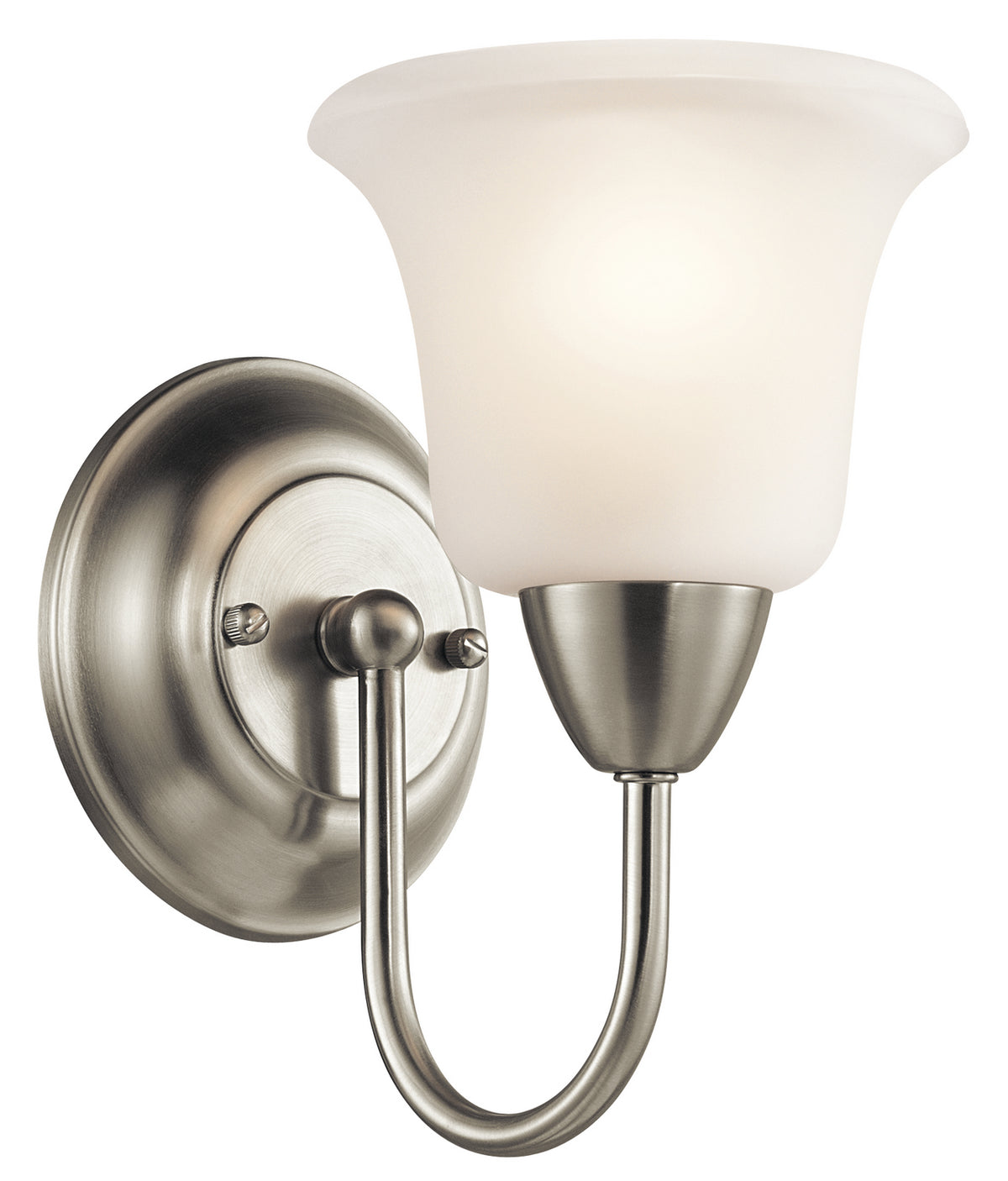 KICHLER 45881NI Nicholson 1 Light Wall Sconce Brushed Nickel