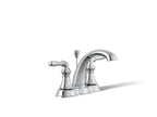 KOHLER K-393-N4-CP Devonshire Centerset Bathroom Sink Faucet, 1.2 Gpm - Polished Chrome