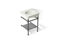 KOHLER K-39303-1-2BB Claude By Studio Mcgee 24" Rectangular Console Table Bathroom Sink - Dune With Matte Black