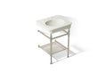 KOHLER K-39303-8-2BN Claude By Studio Mcgee 24" Rectangular Console Table Bathroom Sink - Vibrant Brushed Nickel
