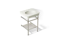 KOHLER K-39303-8-2SN Claude By Studio Mcgee 24" Rectangular Console Table Bathroom Sink - Dune With Vibrant Polished Nickel