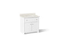 KOHLER K-39307-0 Claude By Studio Mcgee 36" Bathroom Vanity Cabinet With Sink And Quartz Top - White