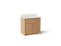 KOHLER K-39307-SWK Claude By Studio Mcgee 36" Bathroom Vanity Cabinet With Sink And Quartz Top - White Oak