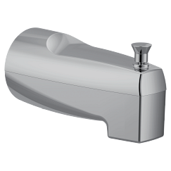 MOEN 3931 5 3/16" Tub Diverter Spout with 1/2" Slip Fit Connection (3.38"L X 2.94"W X 5.5"H) - Chrome