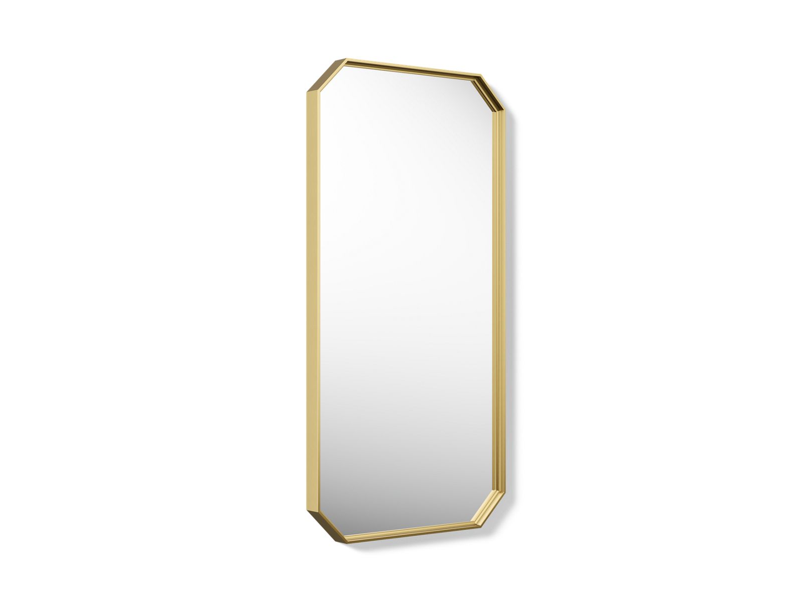 KOHLER K-39311-2MB Claude By Studio Mcgee 18" X 36" Rectangular Framed Mirror - Vibrant Brushed Moderne Brass